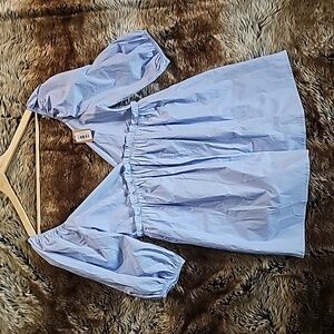 Vestique Light Blue Babydoll Dress (S)